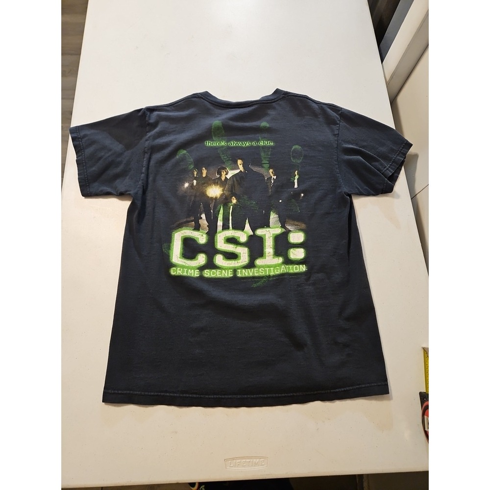 T-shirt CSI: Las Vegas TV Series Promo Shirt 2005 Cast Medium Made USA (A1025)‎